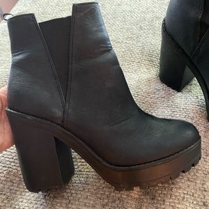 Fashion Nova heeled booties